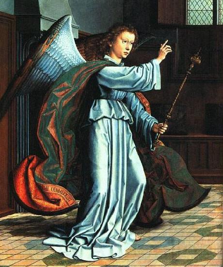 Gerard David The Annunciation Norge oil painting art